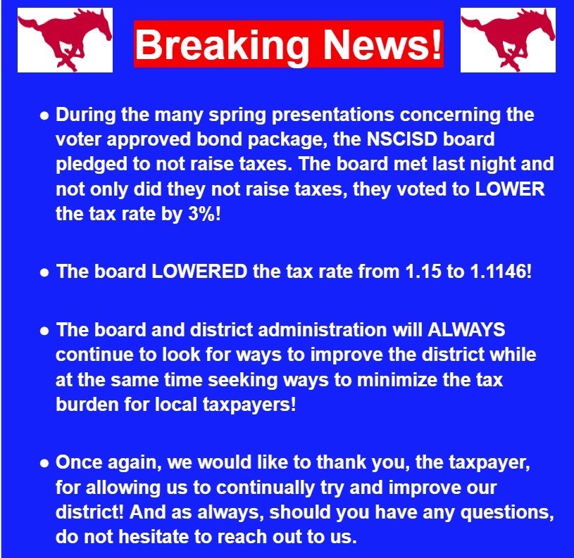 Lower tax rate flyer